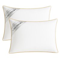 Kit 2 Travesseiros Pluma Ganso 100% Algodão Hotel 5 Estrelas! ✨