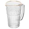 Jarra Mauve com Fio de Ouro Cristal 750ml Wollf - Perfeita para Casamentos Festas Bar em Casa Elegante