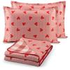 Kit Cobre Leito Casal 3 Peças Dupla Face Bouti 170 Fios Estampado Cama Box
