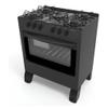 Fogão de Piso carina braslar Preto – Forno Acendimento Automático