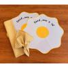 Kit Café Da Manhã 2 Americanos Impermeável + 2 Guardanapos Estampa Exclusiva Café Ovo e Fé Oferta