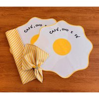 Kit 2 Americanos Impermeáveis + 2 Guardanapos Exclusivos Café Ovo e Fé! ☕✨