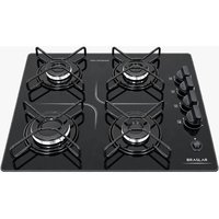 Cooktop Braslar Pop 4 bocas vidro preto! Cozinhe fácil!