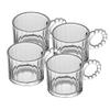 Conjunto 4 Xícaras de Vidro Classic Wolff 100ml Resistente ao Calor Ideal para Café Expresso Chá e Sobremesas Quentes