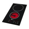 Cooktop Elétrico Fischer 2 Bocas 220V Mesa Vitrocerâmica Touch Screen