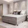Conjunto Cama Box Queen Size Alpha Special 158x198x60 Bege Molas ensacadas - Hellen