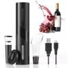 Kit Abridor Saca Rolhas a Recarregável COM Usb Garrafa De Vinho Automático