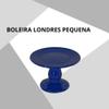 Boleira Londres Pequena Em Cerâmica Brilhante Decorativo Para Festas Eventos Aniversário Casa Escritório