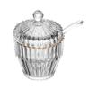 Açucareiro de Cristal com Fio de Ouro Império 8cm Wolff - Porta Açúcar com Tampa de Mesa Posta