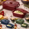 Kit 2 Potes Panelinhas Herméticas Retangulares Mini Caçarola Ramekin Plástico Supreme Plasútil