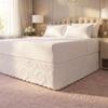Saia Box Marie Microfibra Padrão Casal Queen King Cama Box Decoração Elegante Quarto Sofisticado