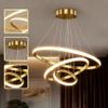 Lustre LED Minimalista Nórdico - 3 Modos de Luz, Ideal para Sala e Cozinha, Iluminação Soft e Econômica O15