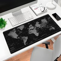 Mousepad Gamer Estampa Mapa Mundi 70x35cm
