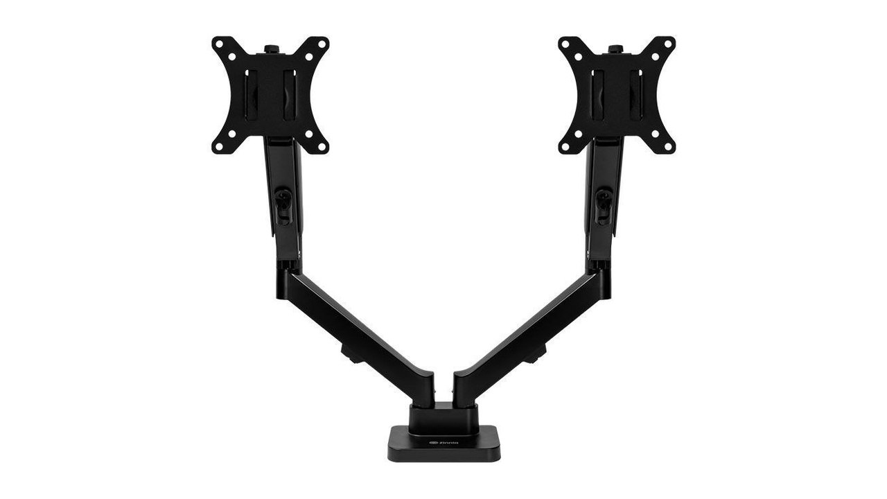 Suporte Articulado Para 2 Monitores 13 a 32 Pistão a Gás Zinnia Nimbo 210 Branco