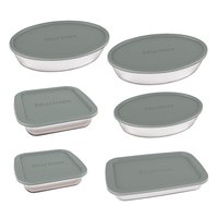 Kit 6 Assadeiras Marinex 1576 c/ tampa cinza! Cozinhe com praticidade! ✨