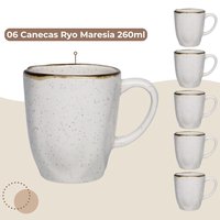 Kit 6 canecas Ryo Maresia 260ml Oxford. Café/chá perfeito! ☕✨