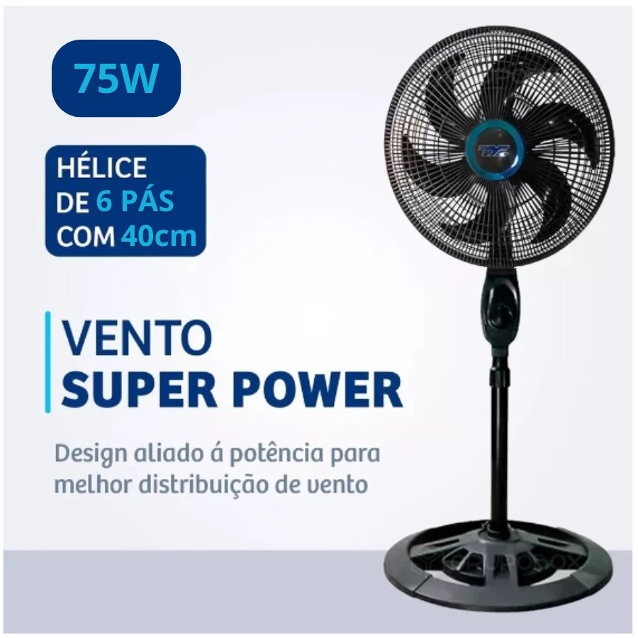 Ventilador de Piso com Altura Ajustável