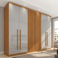 Guarda-Roupa Torino 6 PT 4 GV: Organize seu casal com elegância! ✨