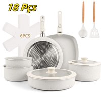 Kit 18 peças fundo triplo cerâmico: cozinha moderna!