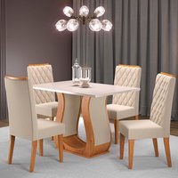 MESA MAGNÍFICA COM 4 CADEIRAS LINDASSS