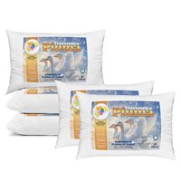 Kit Travesseiro Pluma Ganso: Conforto antiácaro! ✨