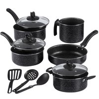 Kit Panelas Antiaderente 8 Pçs + 3 Espátulas! Cozinhe fácil! ✨