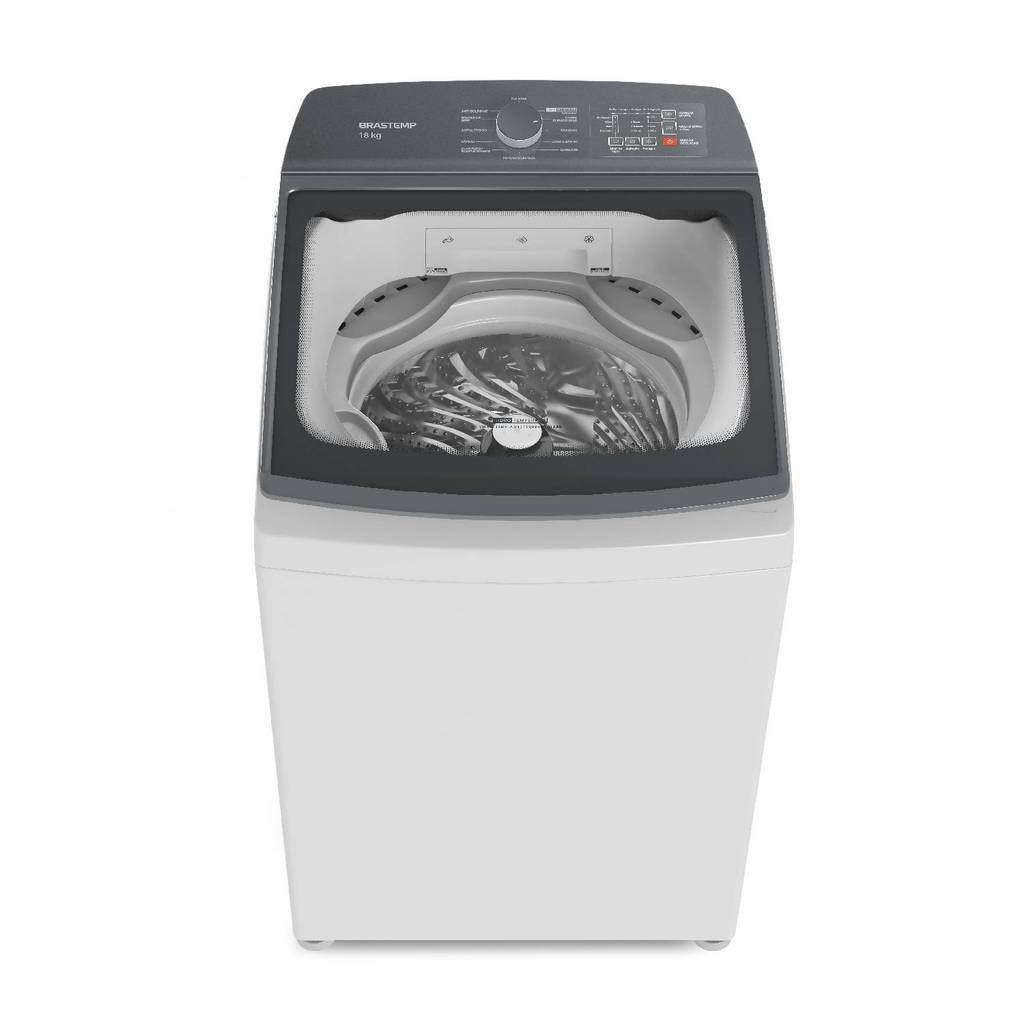 Máquina de Lavar Brastemp 18Kg Branca com Ciclo Tira Manchas Advanced e Ciclo Antibolinhas