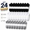 Kit até 24 Pares de Meias Cano Curto 40 ao 46 Soquete Unissex Conforto e Economia Promoção