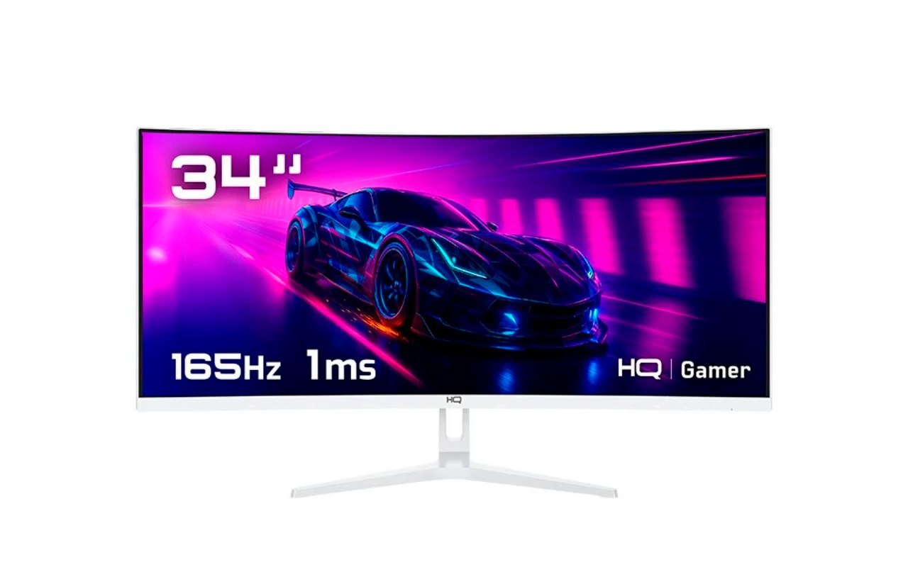 Monitor Gamer 34\" Curvo, 1ms, 165Hz, UltraWide (QHD) HQW34C16