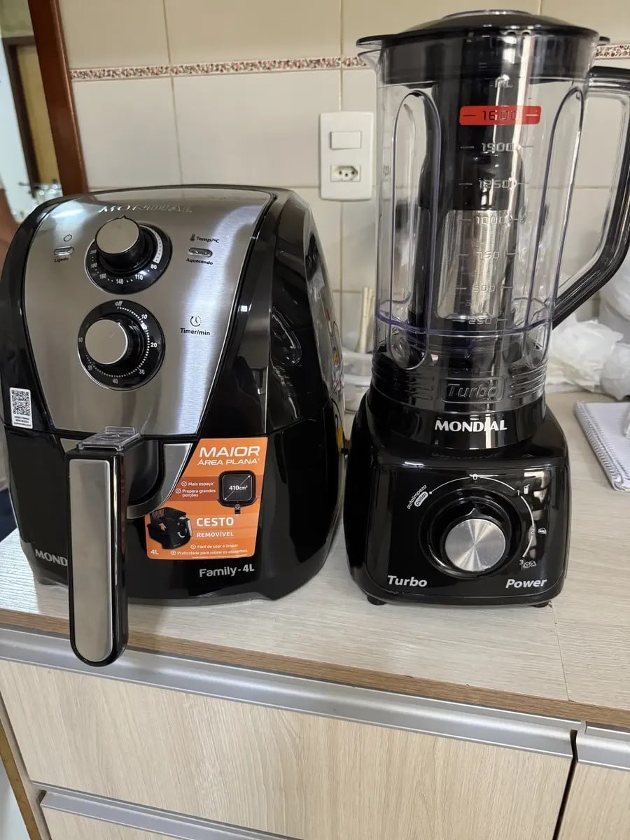 Fritadeira Elétrica Sem Óleo Air Fryer 4L