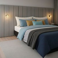 Cabeceira 110x20 cm: toque de luxo e conforto ao seu quarto! ️✨