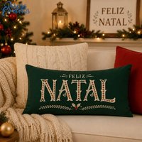 Bagutete 30x50 Feliz Natal em Suede do Papai Noel: seu toque festivo! ✨