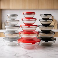 Kit 5 Potes Vidro Redondos: Organize e preserve suas refeições!