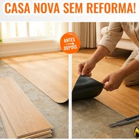PISO VINÍLICO LINDO, LAVÁVEL E PRONTO PARA USO!