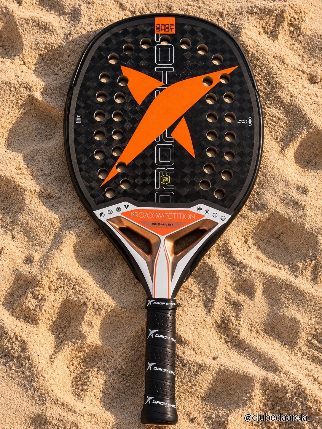 Raquete De Beach Tennis Drop Shot Prisma Bt 2026 Preto