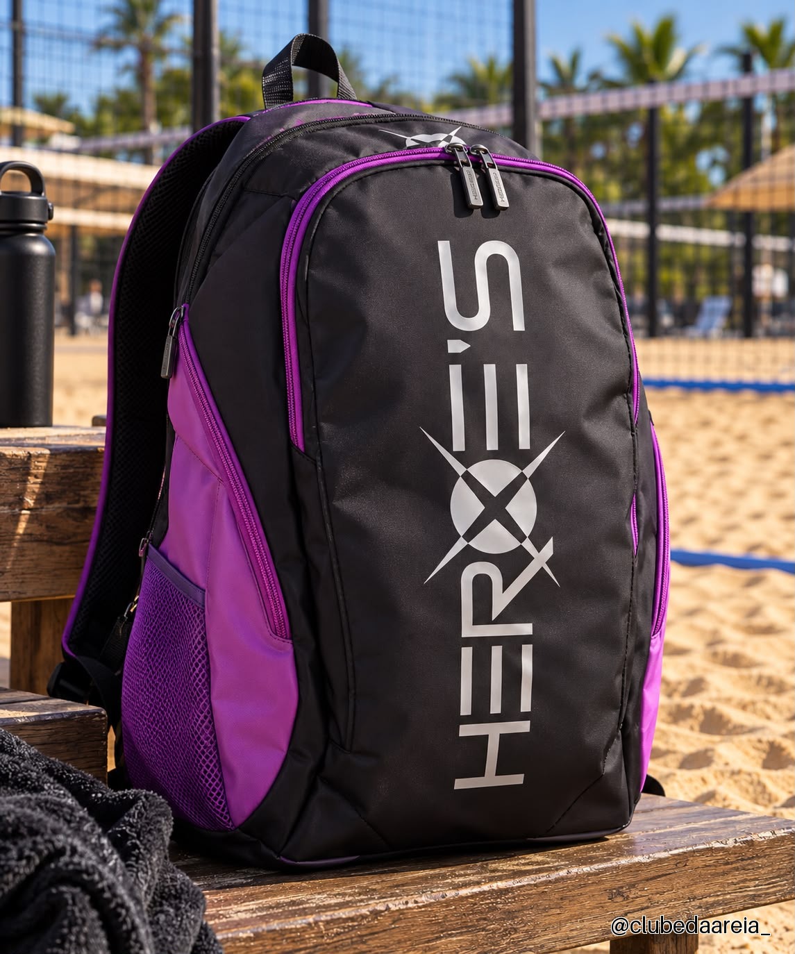 Mochila Raqueteira De Beach Tennis Heroes - Gravity Rebel Violeta