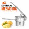 Espremedor e Amassador de Batata e Legumes em Alumínio Manual para Fazer Purê Cozinha Profissional