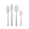 Faqueiro 16 Peças Aço Inox Santorini Lyor Prata Jogo de Talheres Completo para 4 Pessoas Mesa Posta Sobremesa Resistente