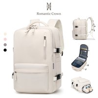 ROMANTIC CROWN: mochila expansível, antifurto, USB p/ viagem! ✨