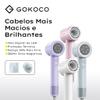 GOKOCO Secador de Cabelo GD029 Alta Velocidade Secador íons negativos Profissional 1500W de 2 Minutos Secagem Rápida