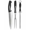 Conjunto Assador 3 peças Faca 8" Garfo e Chaira