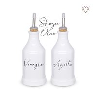 Kit 2 Galheteiros Azeite/Vinagre 270ml: toque de elegância! ✨️