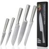 LUMAI Jogo de Facas de Cozinha Grandes Zurich Aço Inox - Tratamento Térmico da Lamina Dureza 52 HRC