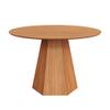 Mesa de Jantar 6 Lugares Redonda com Pé Hexagonal Lisboa