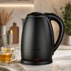 Chaleira Elétrica Jarra 1.8L Café Chá Inox 110v Preto Matte