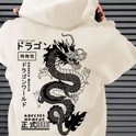 Moletom Canguru Dragão Chinês Com Capuz E Bolso