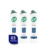 Kit 03un Saponáceo Líquido Cremoso 450ml Cif