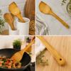 Conjunto Espátula Madeira Utensílios Em Bambu Peças Casa Cozinha Colheres Espátula Duhome