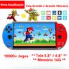 2026 Videogame Portatil Tela 5.8" /4.8" +10000 Jogos Retro 16GB, Console de Mão Memoria Expansivel