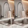 Torneira Gourmet Flexível Jato Duplo Cozinha Luxo Cromada Aço Inox Parede